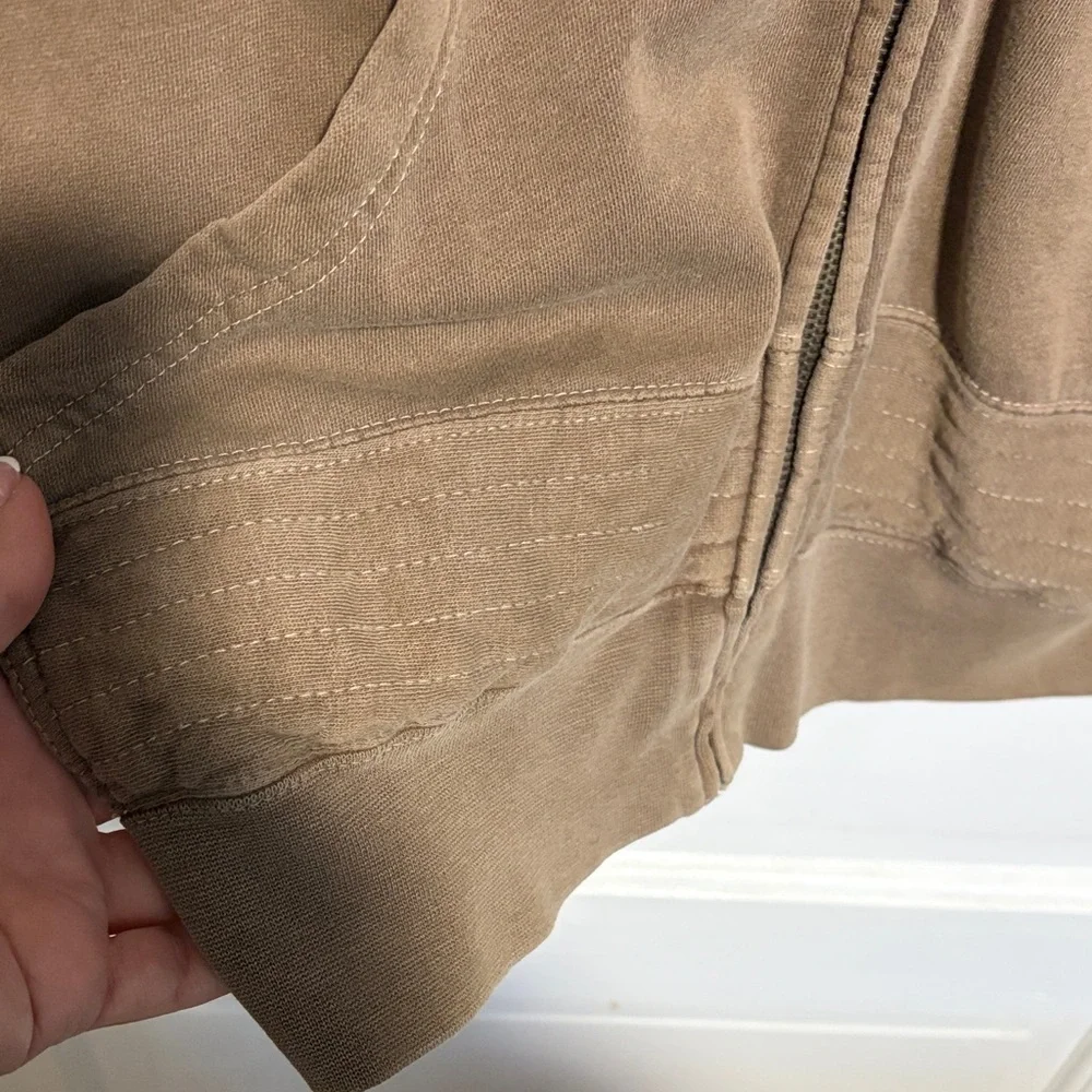 Men's Brown Zip-Up Hoodie